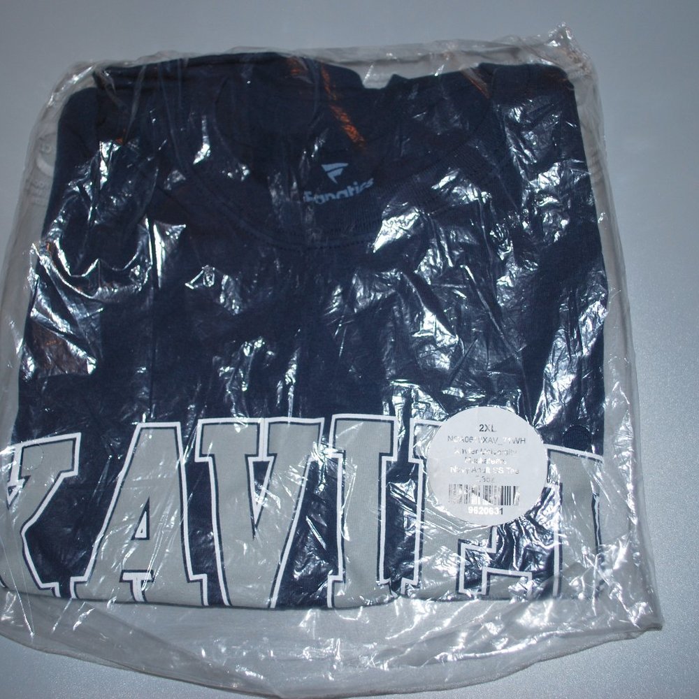 Fanatics Xavier University XXL Navy Blue Short Sleeve TShirt NIB
